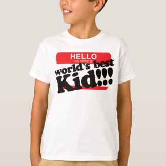 Camiseta Hola, mi nombre es el mejor chico del mundo