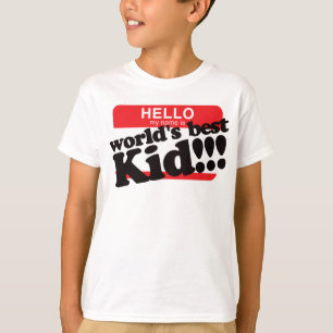 Camiseta Hola mi nombre es el mejor niño del mundo