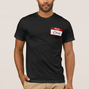 Camiseta Hola mi nombre es Giselle (rojo)