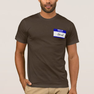 Camiseta Hola mi nombre es Jared (azul)