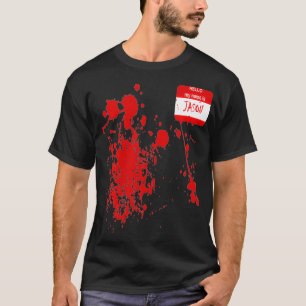 Camiseta Hola Mi Nombre Es JasonFunny Halloween Costume T