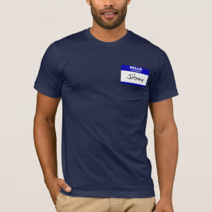 Camiseta Hola mi nombre es Johnny (azul)