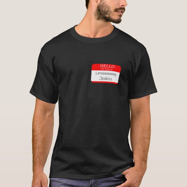Camiseta Hola Mi Nombre Es Leroy Jenkins Divertido Juego De (Anverso)