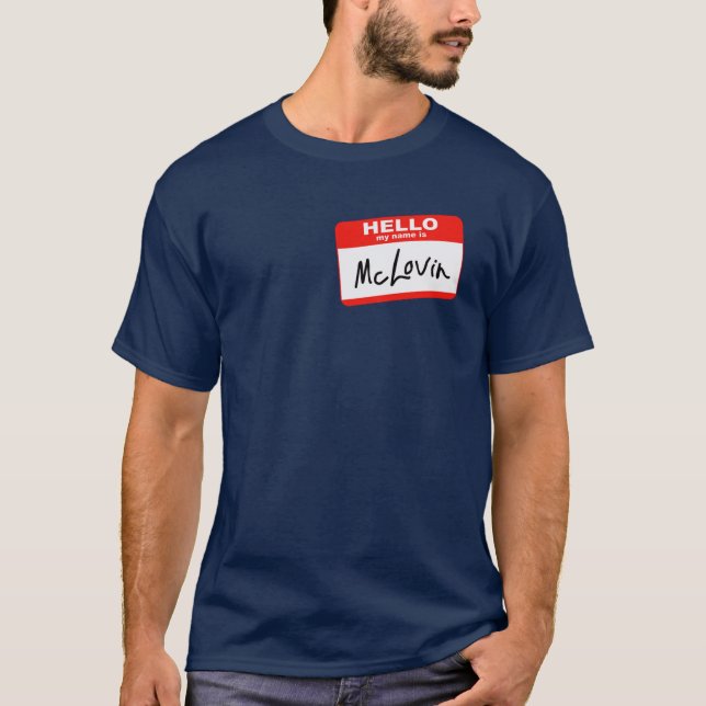 Camiseta Hola mi nombre es McLovin (Anverso)