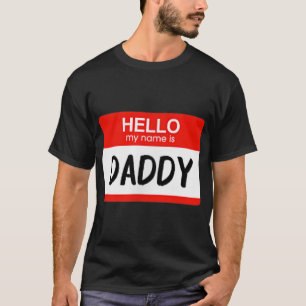 Camiseta Hola Mi nombre es Papi Funny Name Tag Costume