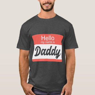 Camiseta Hola Mi nombre es Papi Nombre ag Divertido Gay