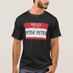 Camiseta Hola Mi Nombre Es Peter Peter Funny Halloween