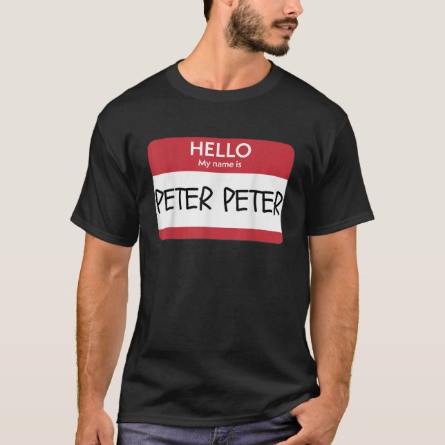 Camiseta Hola Mi Nombre Es Peter Peter Funny Halloween 2429 (Anverso)