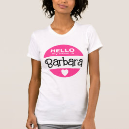 Camiseta Hola mi nombre es - Pink - Personalizado disfraz d