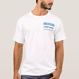 Camiseta Hola mi nombre es PLANTILLA