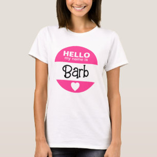 Camiseta Hola mi nombre es - Rosa - Disfraz de Halloween pe