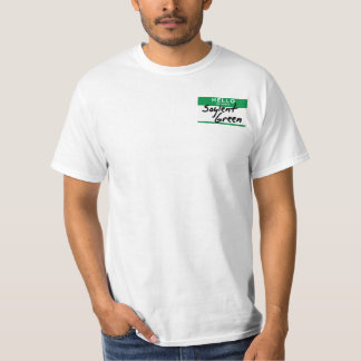 Camiseta Hola, mi nombre es Soylent verde (la versión de la