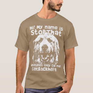 Camiseta Hola Mi Nombre Es StopThat Funny Great Pyrenees