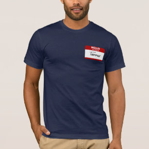 Camiseta Hola mi nombre es Tanner (rojo)