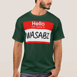 Camiseta Hola Mi Nombre Es Wasabi Lazy Costume