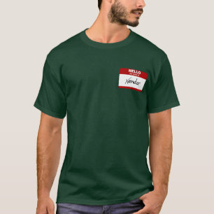 Camiseta Hola mi nombre es Xander (rojo)