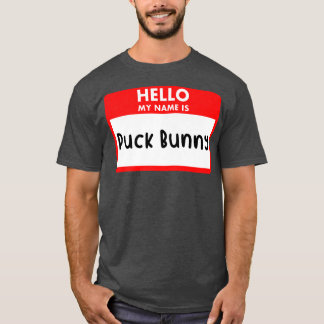 Camiseta Hola mi nombre Puck Bunny Hockey sobre hielo Novel