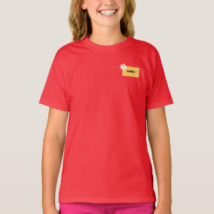 Camiseta Hola mi nombre TAG Traje de actividad de construcc