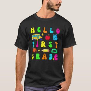 Camiseta Hola Miss Primer Grado De Vuelta A Maestros Escola