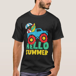 Camiseta Hola Monster de verano Camión Playa Vacaciones Niñ