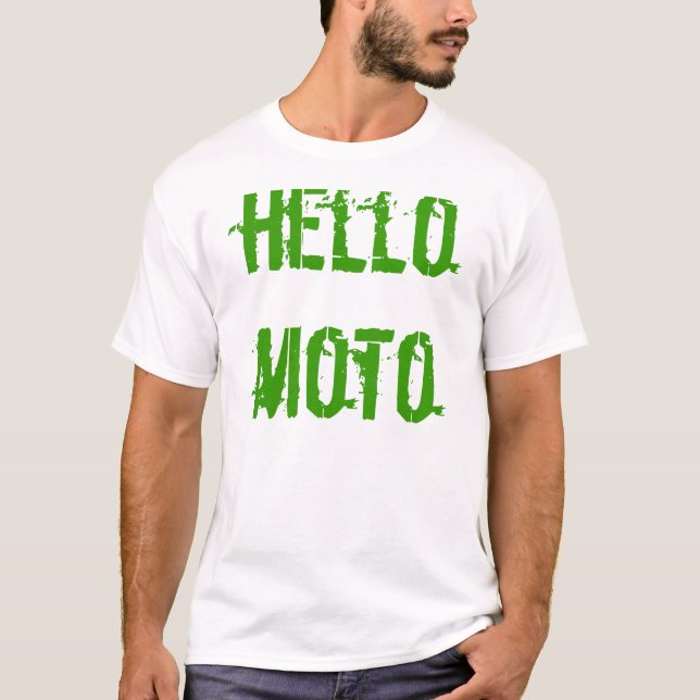 Camiseta hola moto (Anverso)