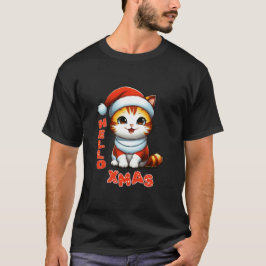 Camiseta Hola Navidad - Navidades de felpa con traje de San
