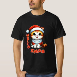 Camiseta Hola Navidad - Navidades de felpa con traje de San