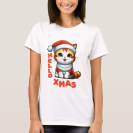 Camiseta Hola Navidad - Navidades de felpa con traje de San