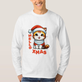 Camiseta Hola Navidad - Navidades de felpa con traje de San