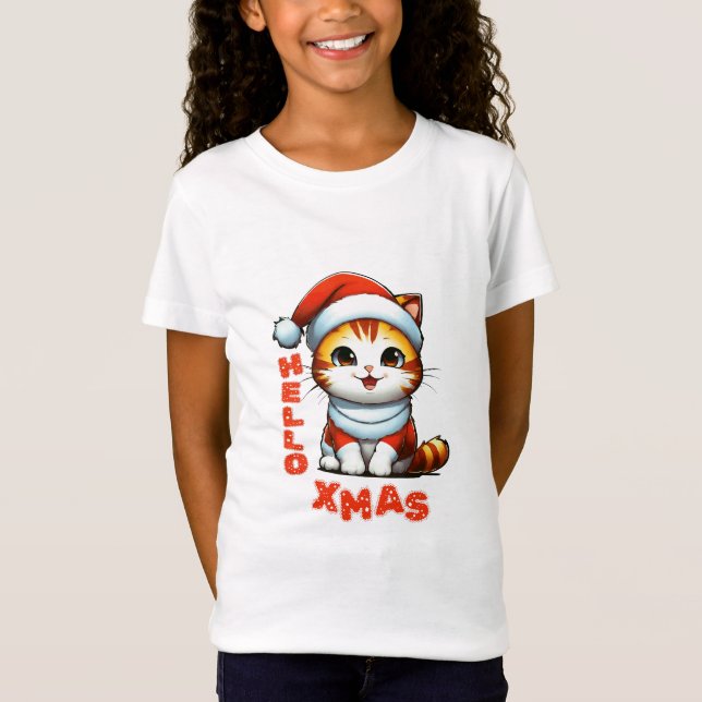 Camiseta Hola Navidad - Navidades de felpa con traje de San (Anverso)