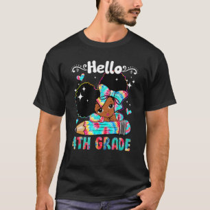 Camiseta Hola Niños Chicas Negros De 4º Grado Vieron De Nue