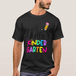Camiseta Hola, niños de kindergarten de vuelta a la escuela