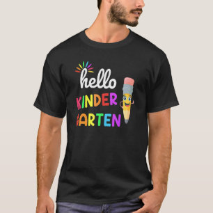 Camiseta Hola niños de kindergarten, profesoras de tintes d