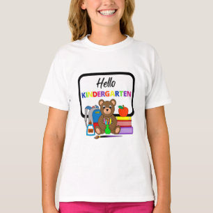 Camiseta Hola Niños de la escuela de Chica de oso T-Shirt 2