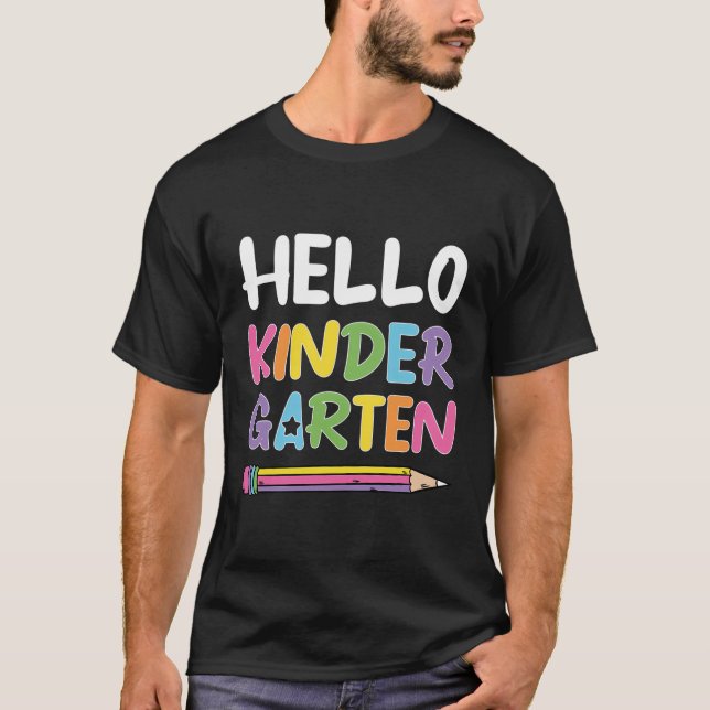 Camiseta Hola Niños De Primera Infancia De Vuelta A La Escu (Anverso)