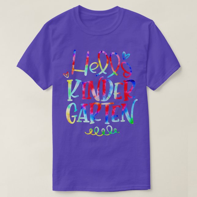 Camiseta Hola Niños De Primera Infancia De Vuelta A Los Reg (Diseño del anverso)