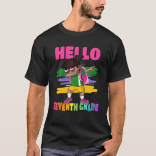 Camiseta Hola Niños De Séptimo Grado Dabbing De Vuelta A