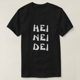 Camiseta Hola, no, en negro noruego.