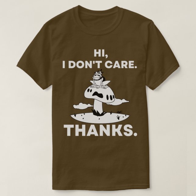 Camiseta Hola, no me doy las gracias a Frog Sitting on Mush (Diseño del anverso)