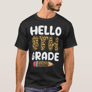 Camiseta Hola, Octavo Grado De Vuelta A La Escuela Primer D