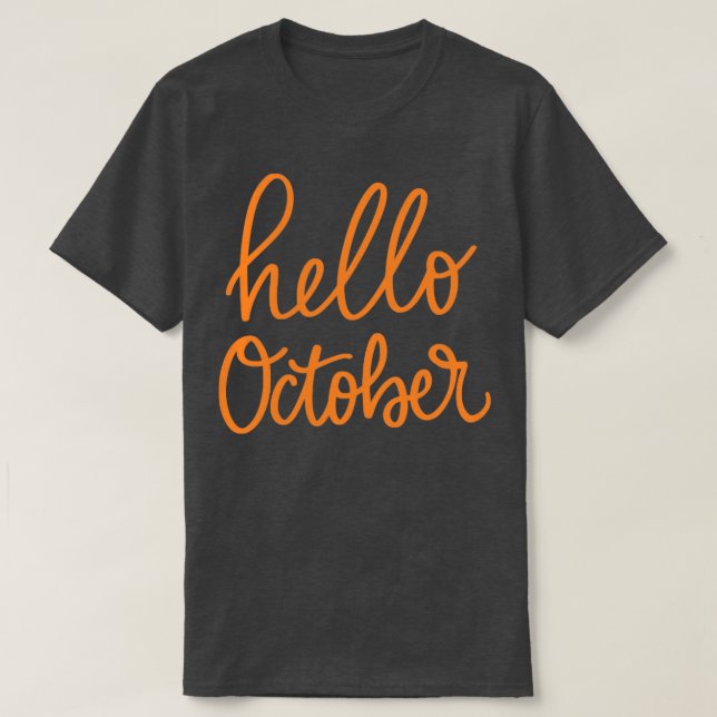 Camiseta Hola Octubre (Diseño del anverso)