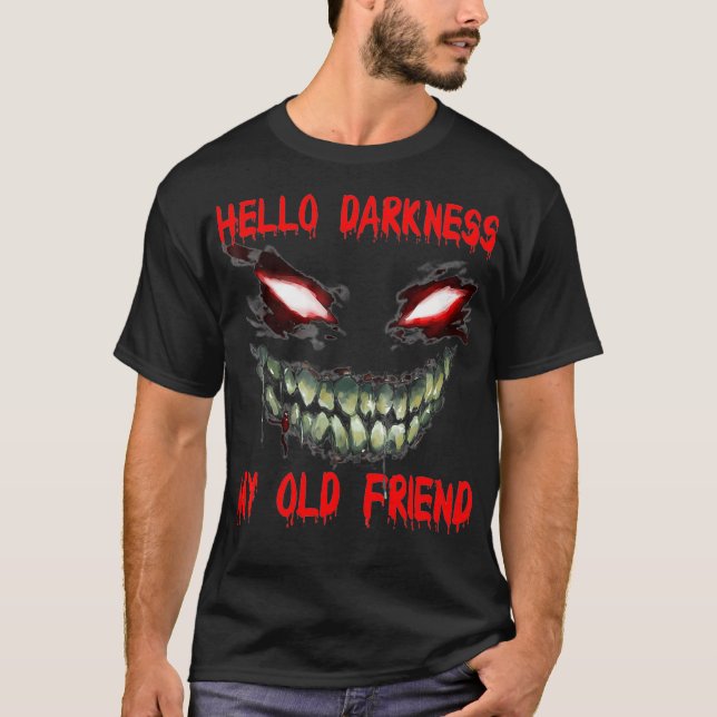 Camiseta Hola oscuridad mi viejo amigo (5) (Anverso)