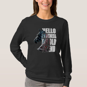 Camiseta Hola Oscuridad Mi Viejo Amigo Caballo Estadouniden