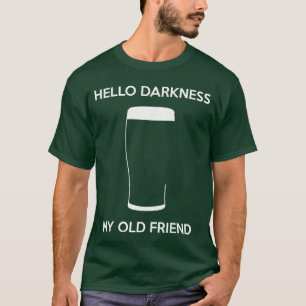 Camiseta Hola oscuridad mi viejo amigo cerveza añeja cervez
