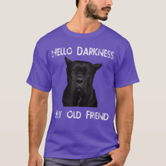 Camiseta Hola oscuridad mi viejo amigo regalo de papá Cane