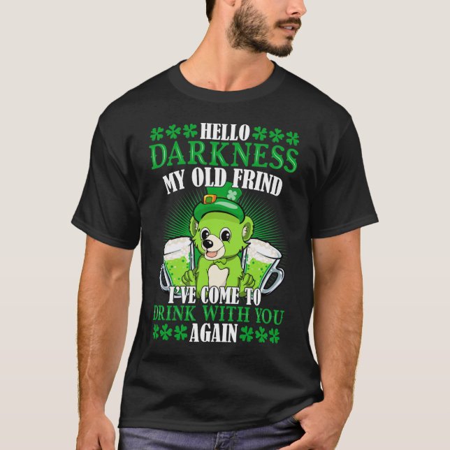 Camiseta Hola oscuridad, mi viejo amigo, San Patricio (Anverso)