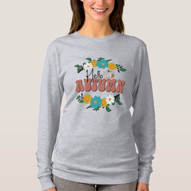 Camiseta Hola otoño (Anverso)