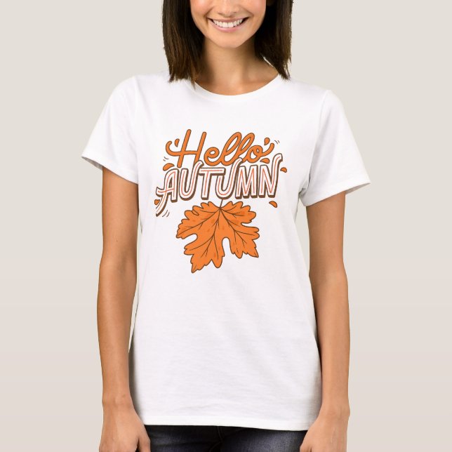 CAMISETA HOLA OTOÑO (Anverso)