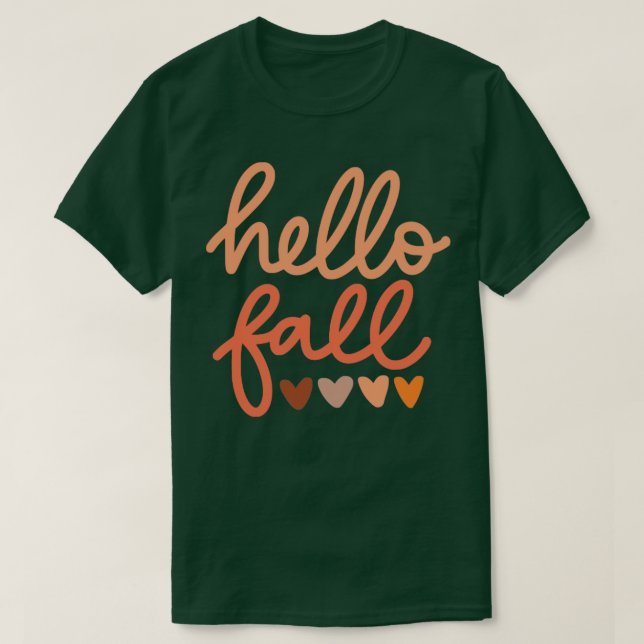 Camiseta Hola otoño2 (Diseño del anverso)