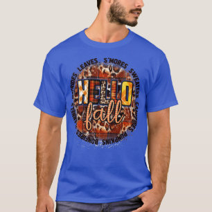 Camiseta hola otoño leopard calabaza spice autumn vibes